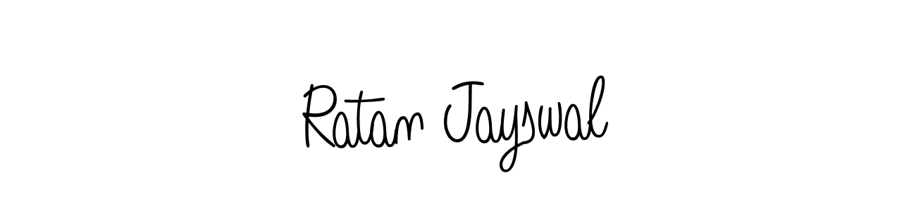 Make a beautiful signature design for name Ratan Jayswal. With this signature (Angelique-Rose-font-FFP) style, you can create a handwritten signature for free. Ratan Jayswal signature style 5 images and pictures png