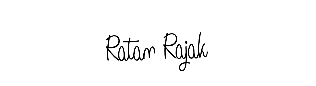 Use a signature maker to create a handwritten signature online. With this signature software, you can design (Angelique-Rose-font-FFP) your own signature for name Ratan Rajak. Ratan Rajak signature style 5 images and pictures png