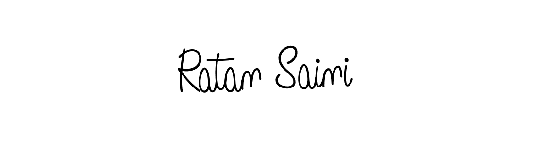 How to make Ratan Saini name signature. Use Angelique-Rose-font-FFP style for creating short signs online. This is the latest handwritten sign. Ratan Saini signature style 5 images and pictures png