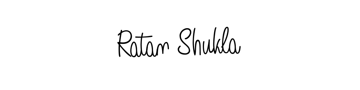 Use a signature maker to create a handwritten signature online. With this signature software, you can design (Angelique-Rose-font-FFP) your own signature for name Ratan Shukla. Ratan Shukla signature style 5 images and pictures png