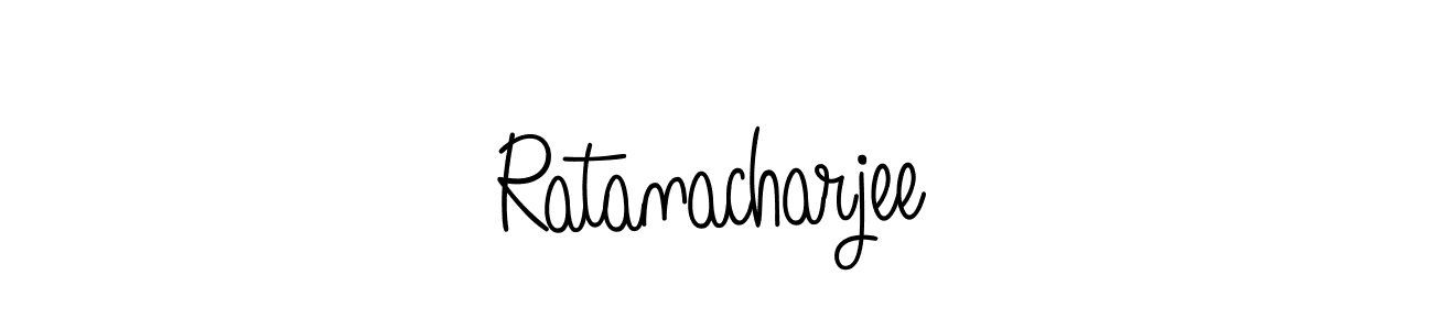 Use a signature maker to create a handwritten signature online. With this signature software, you can design (Angelique-Rose-font-FFP) your own signature for name Ratanacharjee. Ratanacharjee signature style 5 images and pictures png