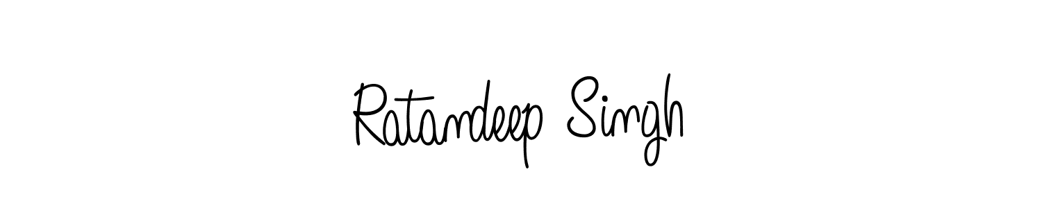 Ratandeep Singh stylish signature style. Best Handwritten Sign (Angelique-Rose-font-FFP) for my name. Handwritten Signature Collection Ideas for my name Ratandeep Singh. Ratandeep Singh signature style 5 images and pictures png