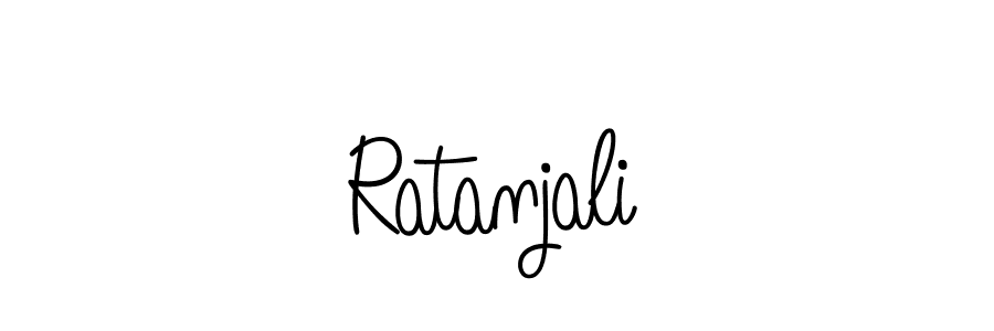 Use a signature maker to create a handwritten signature online. With this signature software, you can design (Angelique-Rose-font-FFP) your own signature for name Ratanjali. Ratanjali signature style 5 images and pictures png