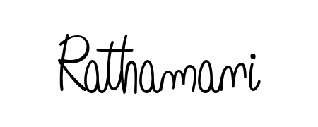 Enhance your business communications with Rathamani signature in Angelique-Rose-font-FFP lettering. Clean, modern, and universally compatible. Rathamani signature style 5 images and pictures png
