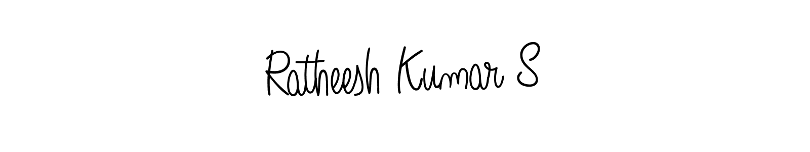 How to make Ratheesh Kumar S name signature. Use Angelique-Rose-font-FFP style for creating short signs online. This is the latest handwritten sign. Ratheesh Kumar S signature style 5 images and pictures png