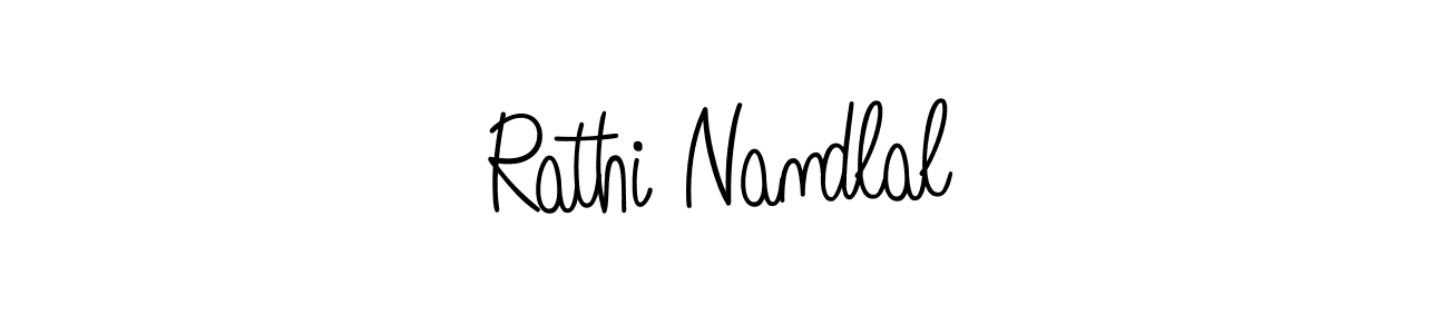 How to make Rathi Nandlal name signature. Use Angelique-Rose-font-FFP style for creating short signs online. This is the latest handwritten sign. Rathi Nandlal signature style 5 images and pictures png