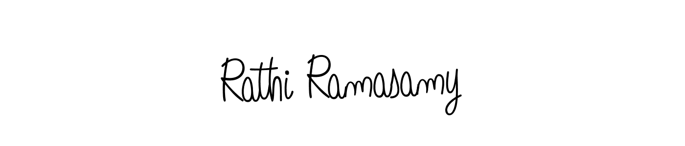 Also we have Rathi Ramasamy name is the best signature style. Create professional handwritten signature collection using Angelique-Rose-font-FFP autograph style. Rathi Ramasamy signature style 5 images and pictures png
