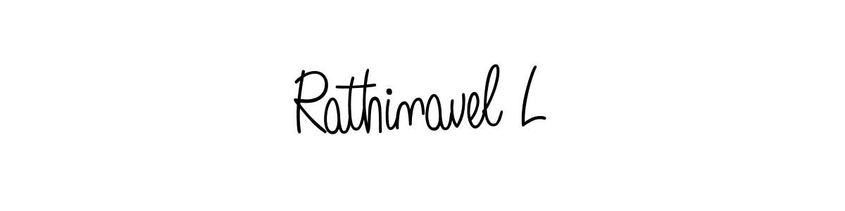 You should practise on your own different ways (Angelique-Rose-font-FFP) to write your name (Rathinavel L) in signature. don't let someone else do it for you. Rathinavel L signature style 5 images and pictures png