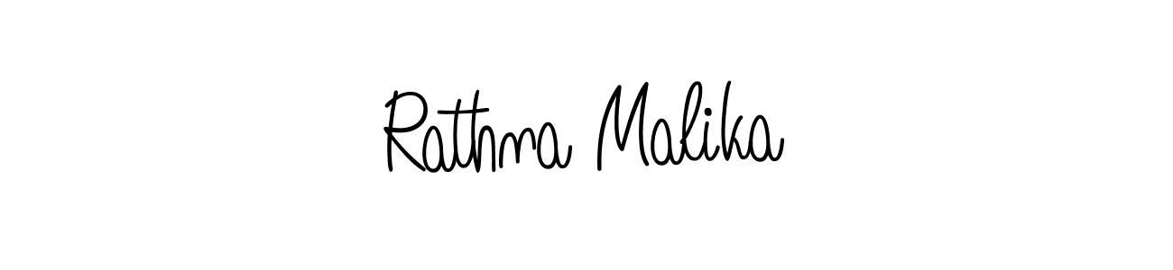 How to make Rathna Malika name signature. Use Angelique-Rose-font-FFP style for creating short signs online. This is the latest handwritten sign. Rathna Malika signature style 5 images and pictures png