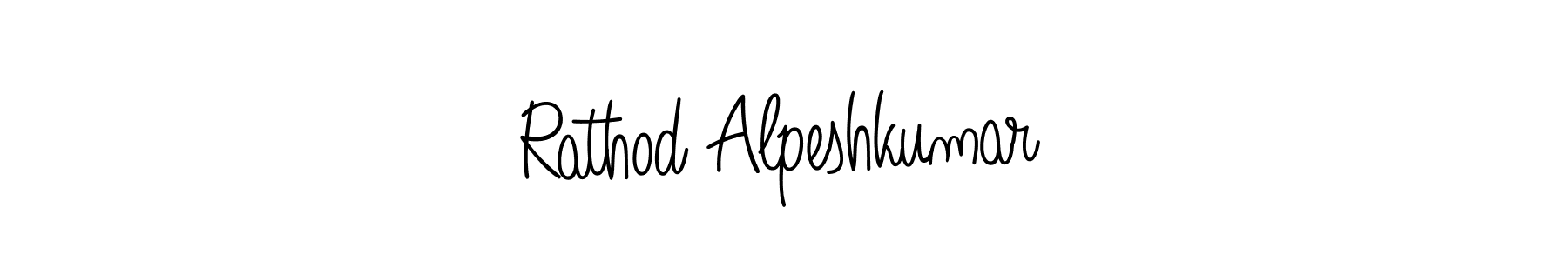 Also we have Rathod Alpeshkumar name is the best signature style. Create professional handwritten signature collection using Angelique-Rose-font-FFP autograph style. Rathod Alpeshkumar signature style 5 images and pictures png