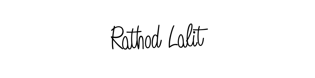 Design your own signature with our free online signature maker. With this signature software, you can create a handwritten (Angelique-Rose-font-FFP) signature for name Rathod Lalit. Rathod Lalit signature style 5 images and pictures png