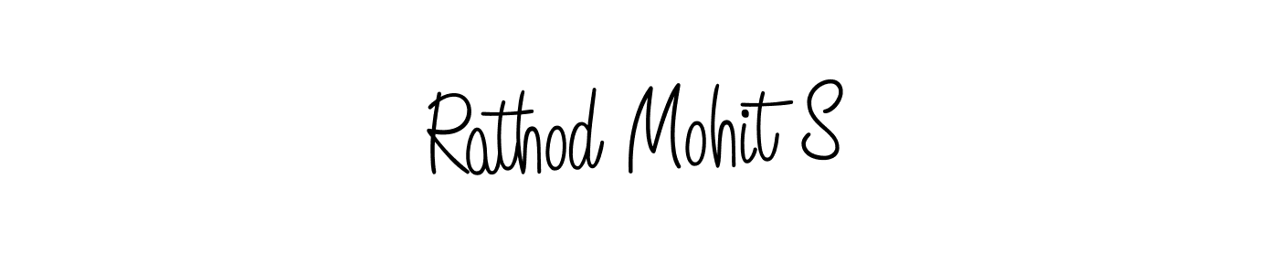 Rathod Mohit S stylish signature style. Best Handwritten Sign (Angelique-Rose-font-FFP) for my name. Handwritten Signature Collection Ideas for my name Rathod Mohit S. Rathod Mohit S signature style 5 images and pictures png