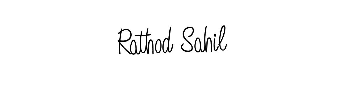 Also we have Rathod Sahil name is the best signature style. Create professional handwritten signature collection using Angelique-Rose-font-FFP autograph style. Rathod Sahil signature style 5 images and pictures png