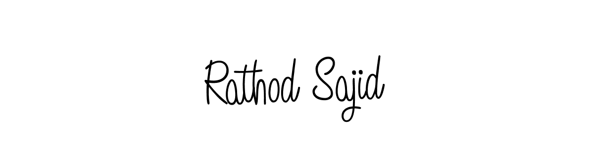 Here are the top 10 professional signature styles for the name Rathod Sajid. These are the best autograph styles you can use for your name. Rathod Sajid signature style 5 images and pictures png