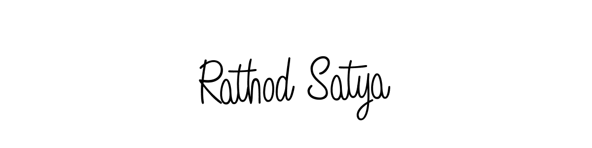 How to make Rathod Satya signature? Angelique-Rose-font-FFP is a professional autograph style. Create handwritten signature for Rathod Satya name. Rathod Satya signature style 5 images and pictures png