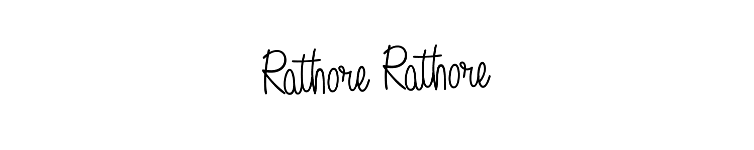 Design your own signature with our free online signature maker. With this signature software, you can create a handwritten (Angelique-Rose-font-FFP) signature for name Rathore Rathore. Rathore Rathore signature style 5 images and pictures png