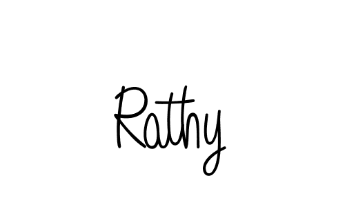 Make a beautiful signature design for name Rathy. With this signature (Angelique-Rose-font-FFP) style, you can create a handwritten signature for free. Rathy signature style 5 images and pictures png