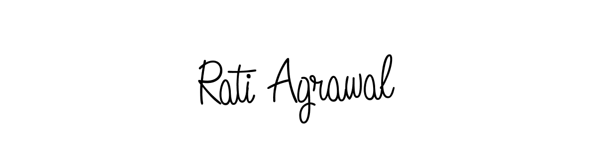 How to make Rati Agrawal signature? Angelique-Rose-font-FFP is a professional autograph style. Create handwritten signature for Rati Agrawal name. Rati Agrawal signature style 5 images and pictures png