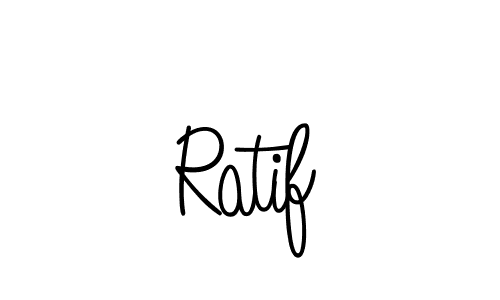 Make a beautiful signature design for name Ratif. With this signature (Angelique-Rose-font-FFP) style, you can create a handwritten signature for free. Ratif signature style 5 images and pictures png