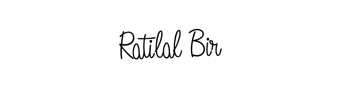 Design your own signature with our free online signature maker. With this signature software, you can create a handwritten (Angelique-Rose-font-FFP) signature for name Ratilal Bir. Ratilal Bir signature style 5 images and pictures png