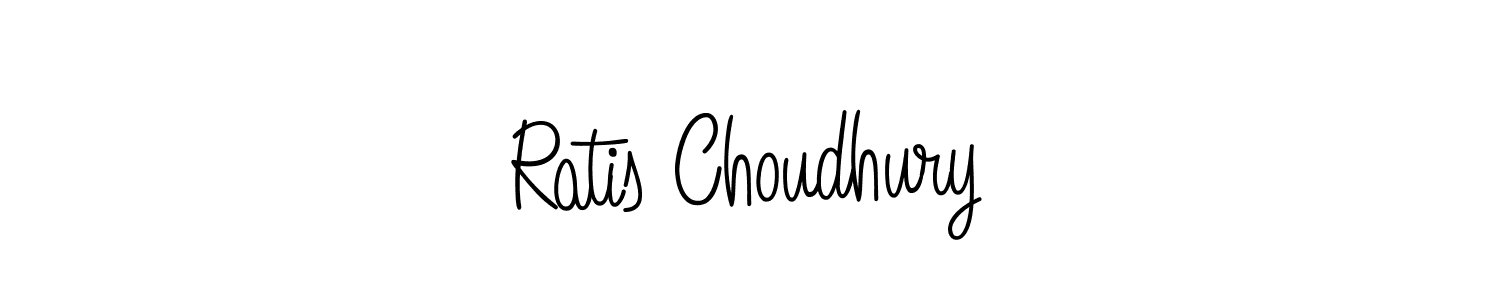 How to make Ratis Choudhury name signature. Use Angelique-Rose-font-FFP style for creating short signs online. This is the latest handwritten sign. Ratis Choudhury signature style 5 images and pictures png