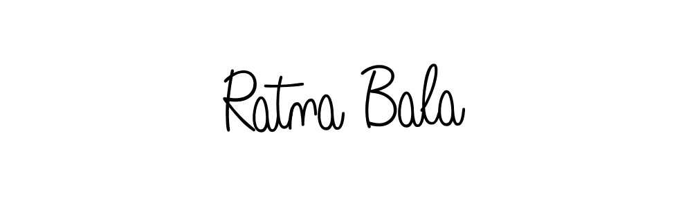 Make a beautiful signature design for name Ratna Bala. With this signature (Angelique-Rose-font-FFP) style, you can create a handwritten signature for free. Ratna Bala signature style 5 images and pictures png