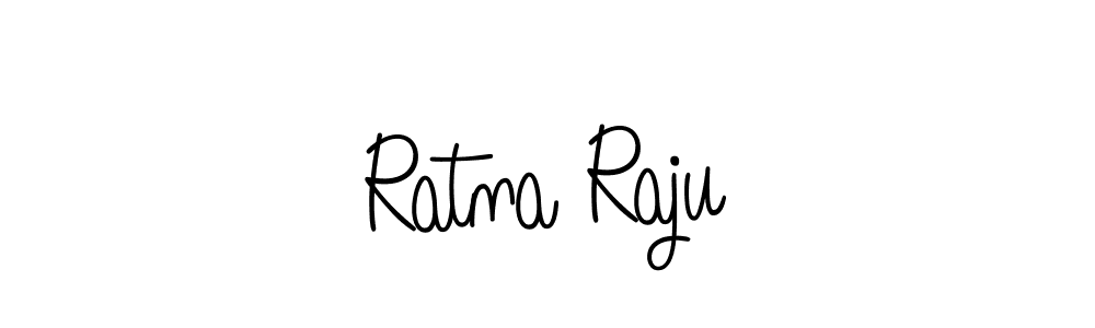Make a beautiful signature design for name Ratna Raju. With this signature (Angelique-Rose-font-FFP) style, you can create a handwritten signature for free. Ratna Raju signature style 5 images and pictures png