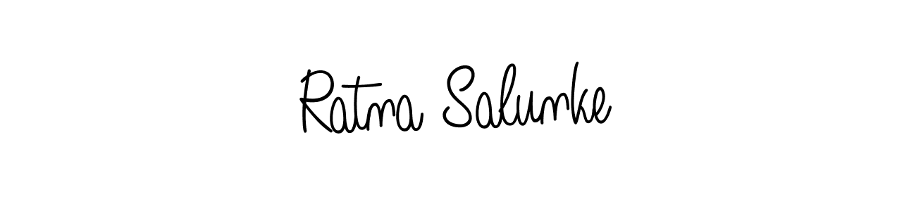 Design your own signature with our free online signature maker. With this signature software, you can create a handwritten (Angelique-Rose-font-FFP) signature for name Ratna Salunke. Ratna Salunke signature style 5 images and pictures png