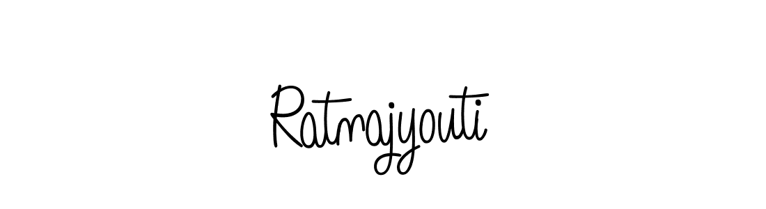 Use a signature maker to create a handwritten signature online. With this signature software, you can design (Angelique-Rose-font-FFP) your own signature for name Ratnajyouti. Ratnajyouti signature style 5 images and pictures png