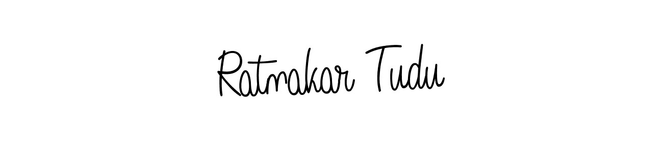 You should practise on your own different ways (Angelique-Rose-font-FFP) to write your name (Ratnakar Tudu) in signature. don't let someone else do it for you. Ratnakar Tudu signature style 5 images and pictures png