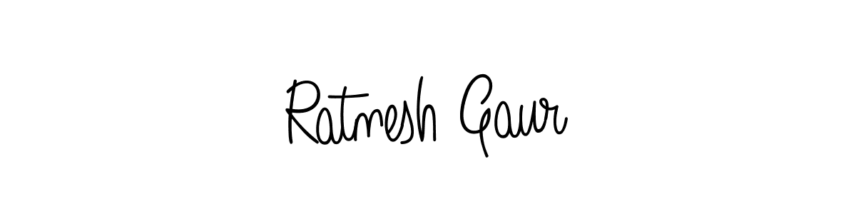 Ratnesh Gaur stylish signature style. Best Handwritten Sign (Angelique-Rose-font-FFP) for my name. Handwritten Signature Collection Ideas for my name Ratnesh Gaur. Ratnesh Gaur signature style 5 images and pictures png