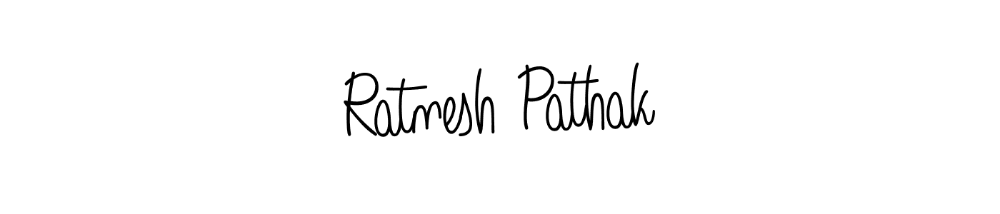 Design your own signature with our free online signature maker. With this signature software, you can create a handwritten (Angelique-Rose-font-FFP) signature for name Ratnesh Pathak. Ratnesh Pathak signature style 5 images and pictures png