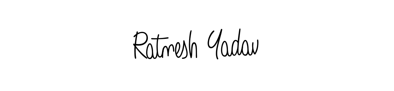 Also we have Ratnesh Yadav name is the best signature style. Create professional handwritten signature collection using Angelique-Rose-font-FFP autograph style. Ratnesh Yadav signature style 5 images and pictures png