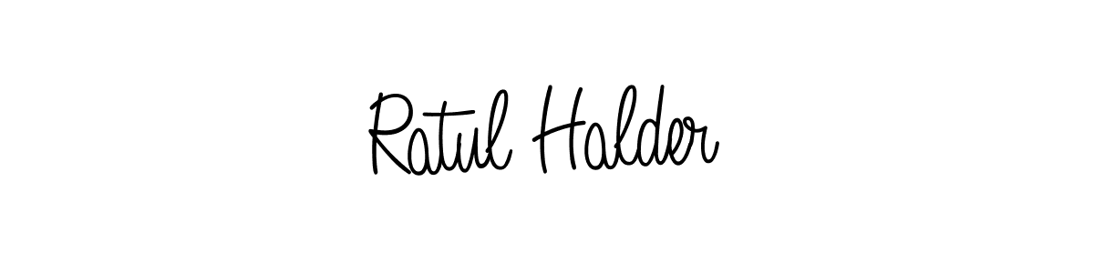 How to make Ratul Halder signature? Angelique-Rose-font-FFP is a professional autograph style. Create handwritten signature for Ratul Halder name. Ratul Halder signature style 5 images and pictures png