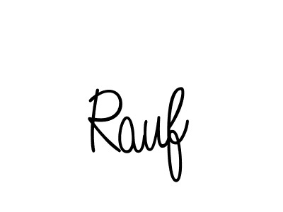 Make a beautiful signature design for name Rauf. With this signature (Angelique-Rose-font-FFP) style, you can create a handwritten signature for free. Rauf signature style 5 images and pictures png