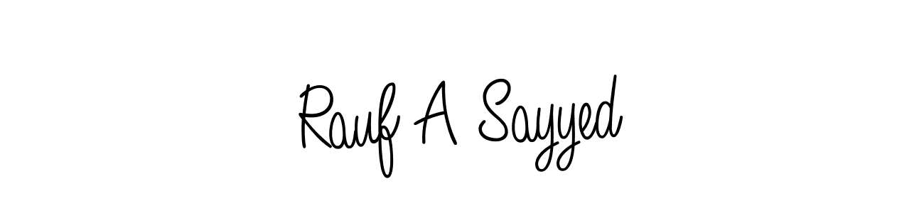 How to Draw Rauf A Sayyed signature style? Angelique-Rose-font-FFP is a latest design signature styles for name Rauf A Sayyed. Rauf A Sayyed signature style 5 images and pictures png