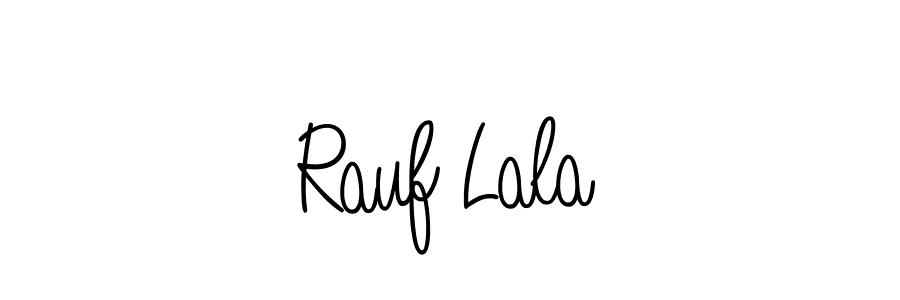 Rauf Lala stylish signature style. Best Handwritten Sign (Angelique-Rose-font-FFP) for my name. Handwritten Signature Collection Ideas for my name Rauf Lala. Rauf Lala signature style 5 images and pictures png