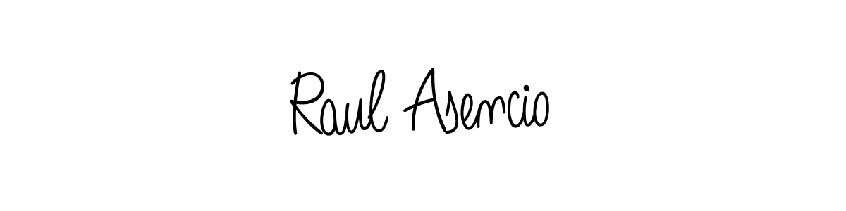 Use a signature maker to create a handwritten signature online. With this signature software, you can design (Angelique-Rose-font-FFP) your own signature for name Raul Asencio. Raul Asencio signature style 5 images and pictures png