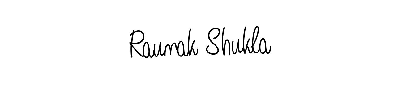 How to make Raunak Shukla signature? Angelique-Rose-font-FFP is a professional autograph style. Create handwritten signature for Raunak Shukla name. Raunak Shukla signature style 5 images and pictures png