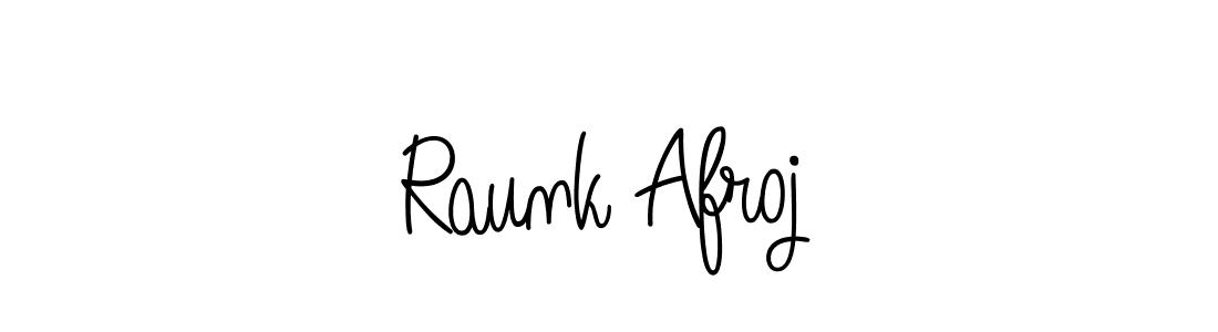 It looks lik you need a new signature style for name Raunk Afroj. Design unique handwritten (Angelique-Rose-font-FFP) signature with our free signature maker in just a few clicks. Raunk Afroj signature style 5 images and pictures png