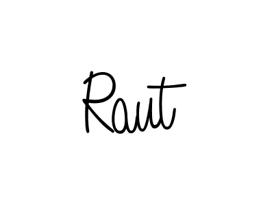 Use a signature maker to create a handwritten signature online. With this signature software, you can design (Angelique-Rose-font-FFP) your own signature for name Raut. Raut signature style 5 images and pictures png