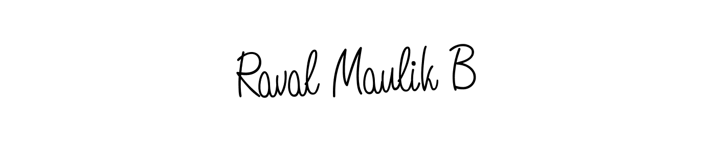 Here are the top 10 professional signature styles for the name Raval Maulik B. These are the best autograph styles you can use for your name. Raval Maulik B signature style 5 images and pictures png