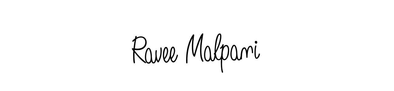 Angelique-Rose-font-FFP is a professional signature style that is perfect for those who want to add a touch of class to their signature. It is also a great choice for those who want to make their signature more unique. Get Ravee Malpani name to fancy signature for free. Ravee Malpani signature style 5 images and pictures png