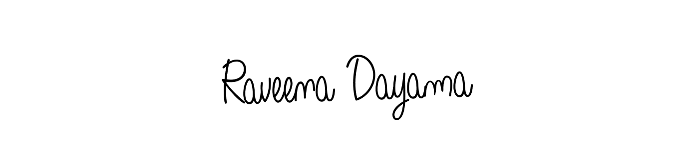 Once you've used our free online signature maker to create your best signature Angelique-Rose-font-FFP style, it's time to enjoy all of the benefits that Raveena Dayama name signing documents. Raveena Dayama signature style 5 images and pictures png
