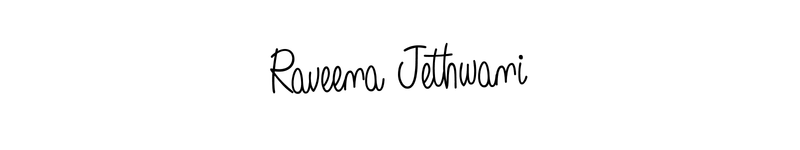 Also we have Raveena Jethwani name is the best signature style. Create professional handwritten signature collection using Angelique-Rose-font-FFP autograph style. Raveena Jethwani signature style 5 images and pictures png
