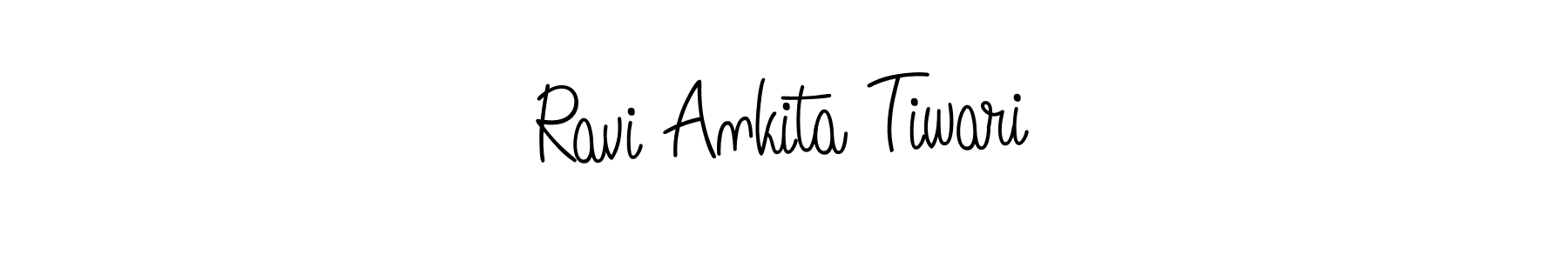 if you are searching for the best signature style for your name Ravi Ankita Tiwari. so please give up your signature search. here we have designed multiple signature styles  using Angelique-Rose-font-FFP. Ravi Ankita Tiwari signature style 5 images and pictures png