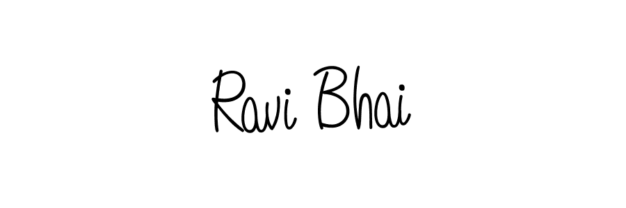 Use a signature maker to create a handwritten signature online. With this signature software, you can design (Angelique-Rose-font-FFP) your own signature for name Ravi Bhai. Ravi Bhai signature style 5 images and pictures png