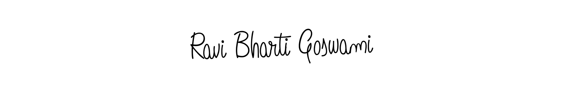 if you are searching for the best signature style for your name Ravi Bharti Goswami. so please give up your signature search. here we have designed multiple signature styles  using Angelique-Rose-font-FFP. Ravi Bharti Goswami signature style 5 images and pictures png