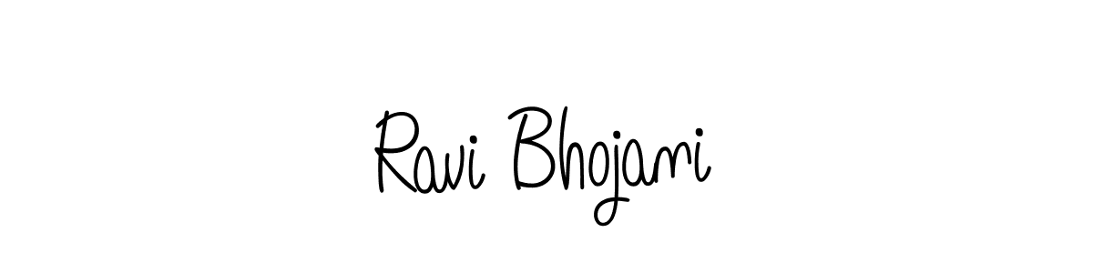 if you are searching for the best signature style for your name Ravi Bhojani. so please give up your signature search. here we have designed multiple signature styles  using Angelique-Rose-font-FFP. Ravi Bhojani signature style 5 images and pictures png