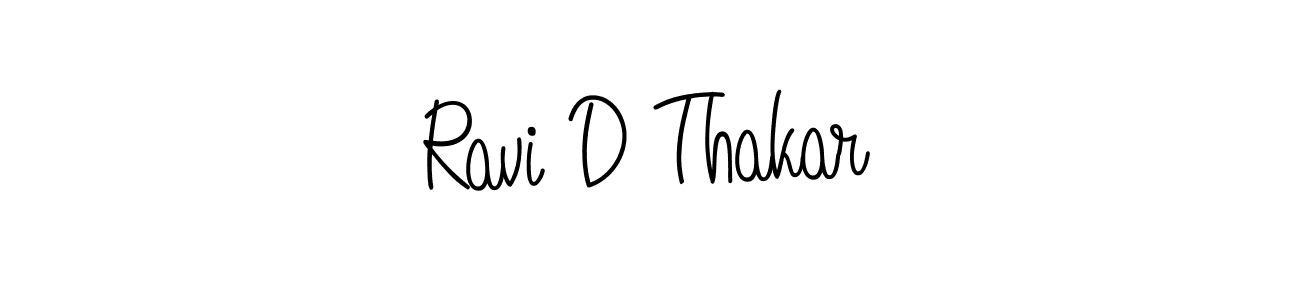 Make a beautiful signature design for name Ravi D Thakar. With this signature (Angelique-Rose-font-FFP) style, you can create a handwritten signature for free. Ravi D Thakar signature style 5 images and pictures png